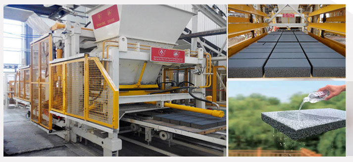 廣西用戶實地考察銀馬透水磚機，因為專業(yè)，所有選擇